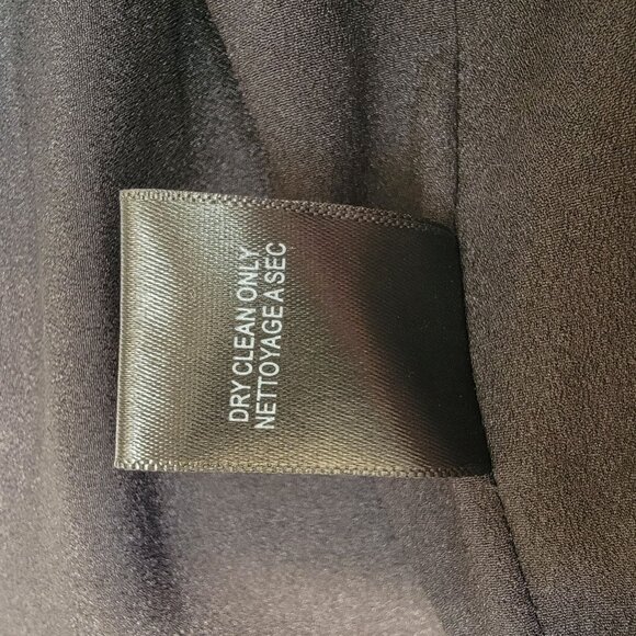 Black Textured Mini Skirt With Fringe Details By WAYF Size L Cotton/Polyester Bl - Picture 5 of 5